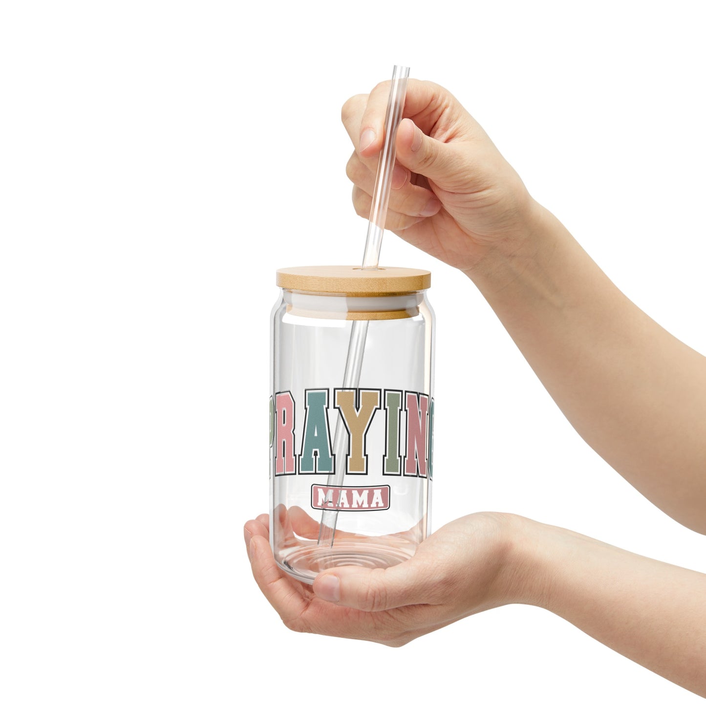 Praying Mama - Sipper Glass, 16oz