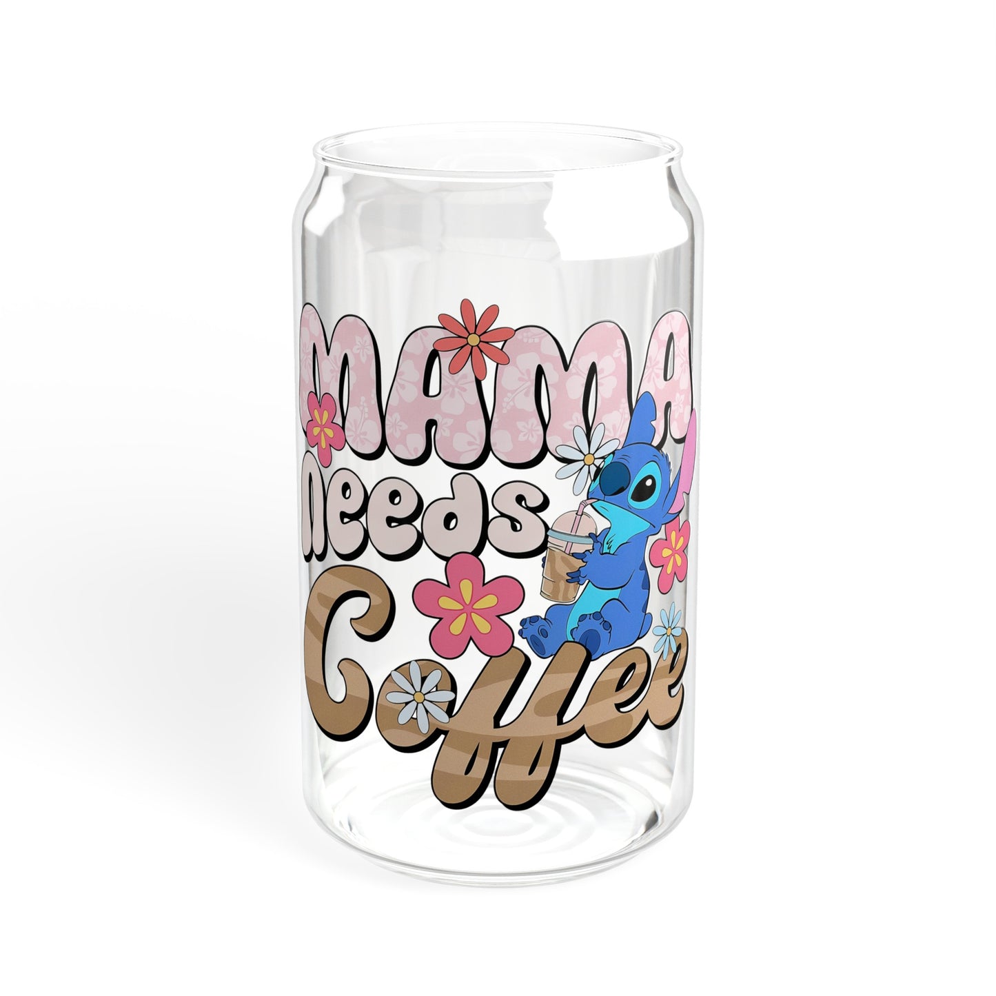Mama Needs Coffee - Sipper Glass, 16oz