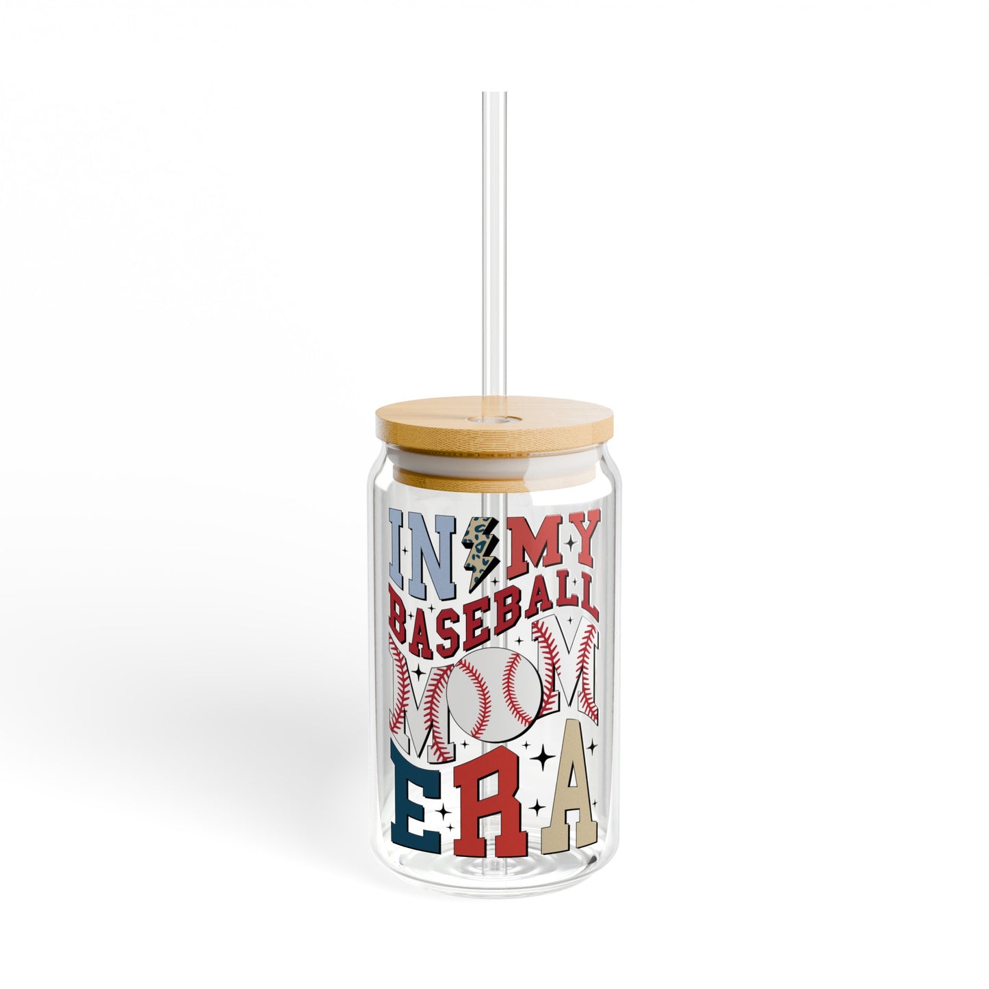 Baseball Mom Era - Sipper Glass, 16oz