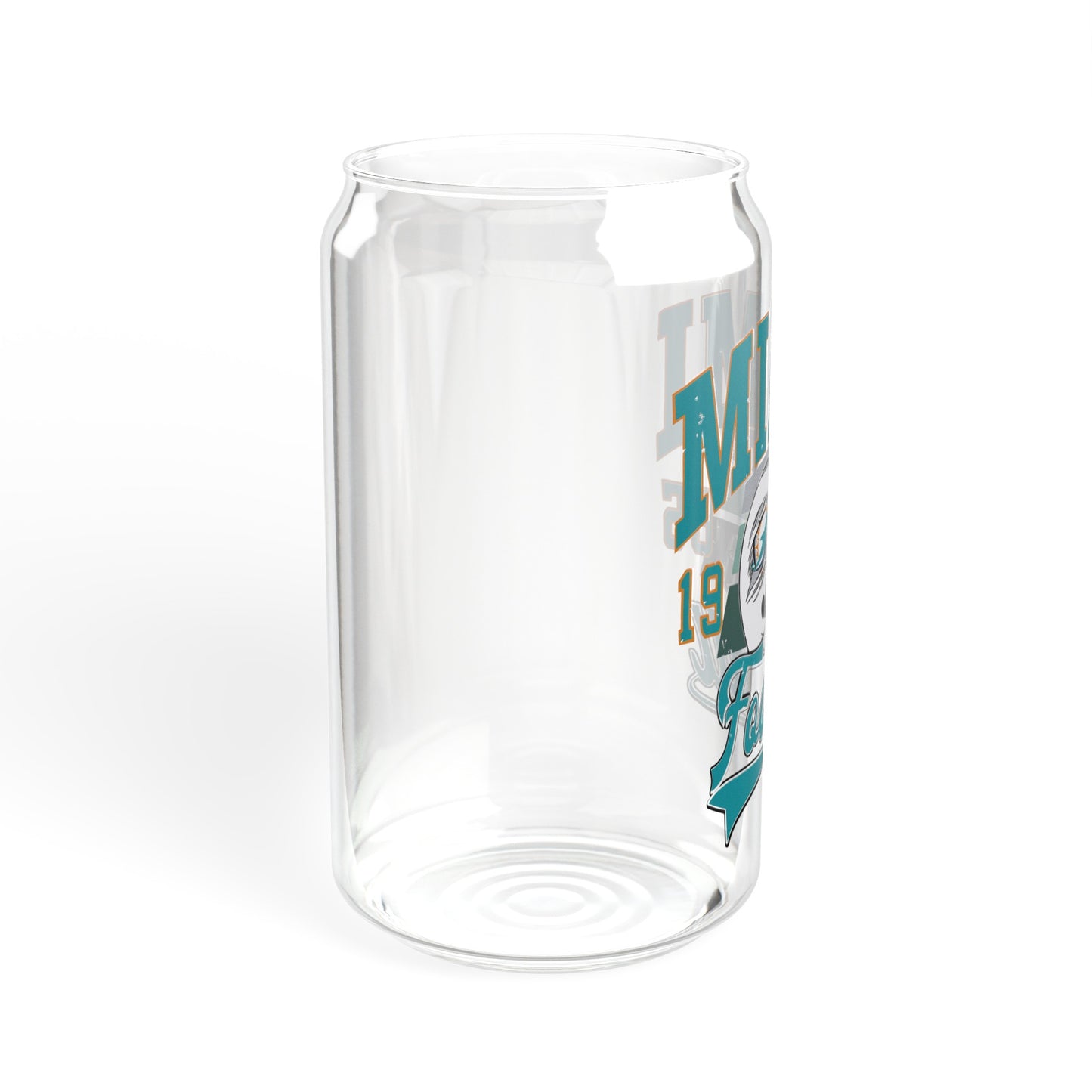 Miami Football - Sipper Glass, 16oz