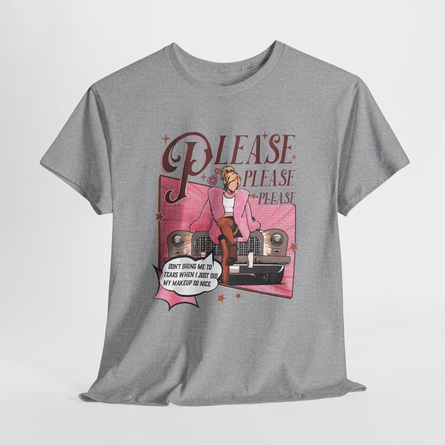 Please, Please Retro - Unisex Heavy Cotton Tee