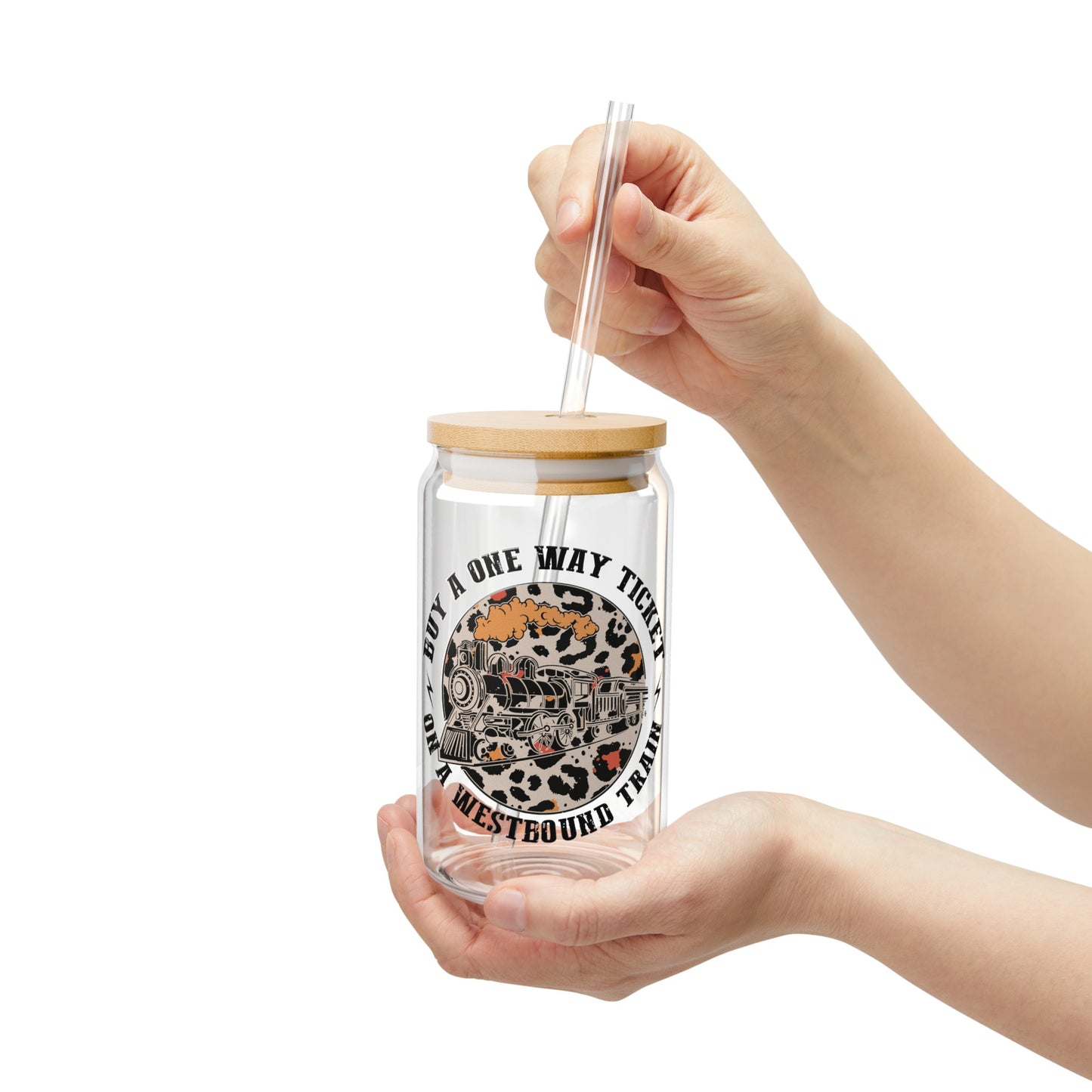 One Way Ticket - Sipper Glass, 16oz