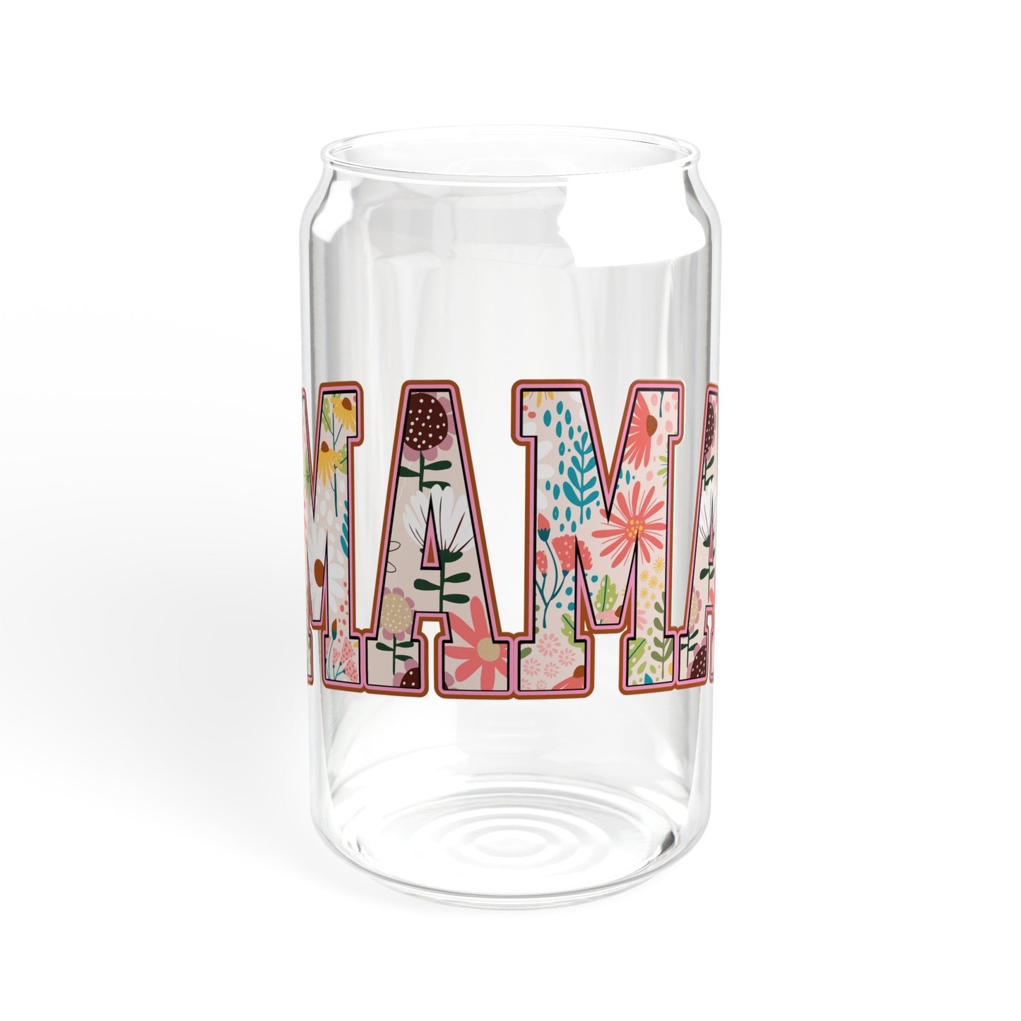 Floral Mama - Sipper Glass, 16oz