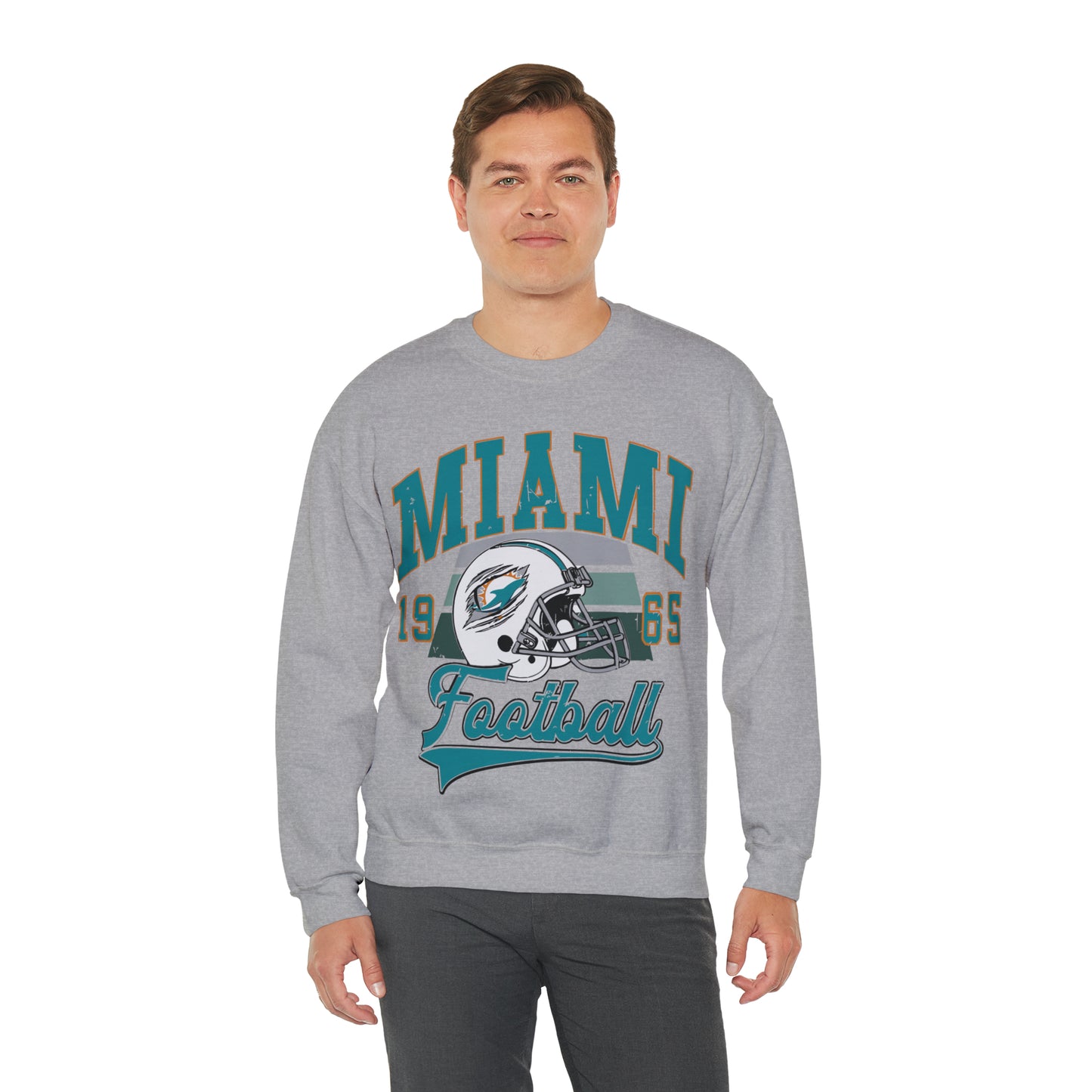 Miami Football - Unisex Heavy Blend™ Crewneck Sweatshirt