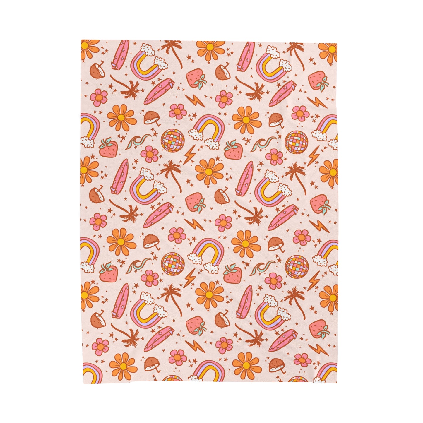 Retro Summer - Plush Blanket
