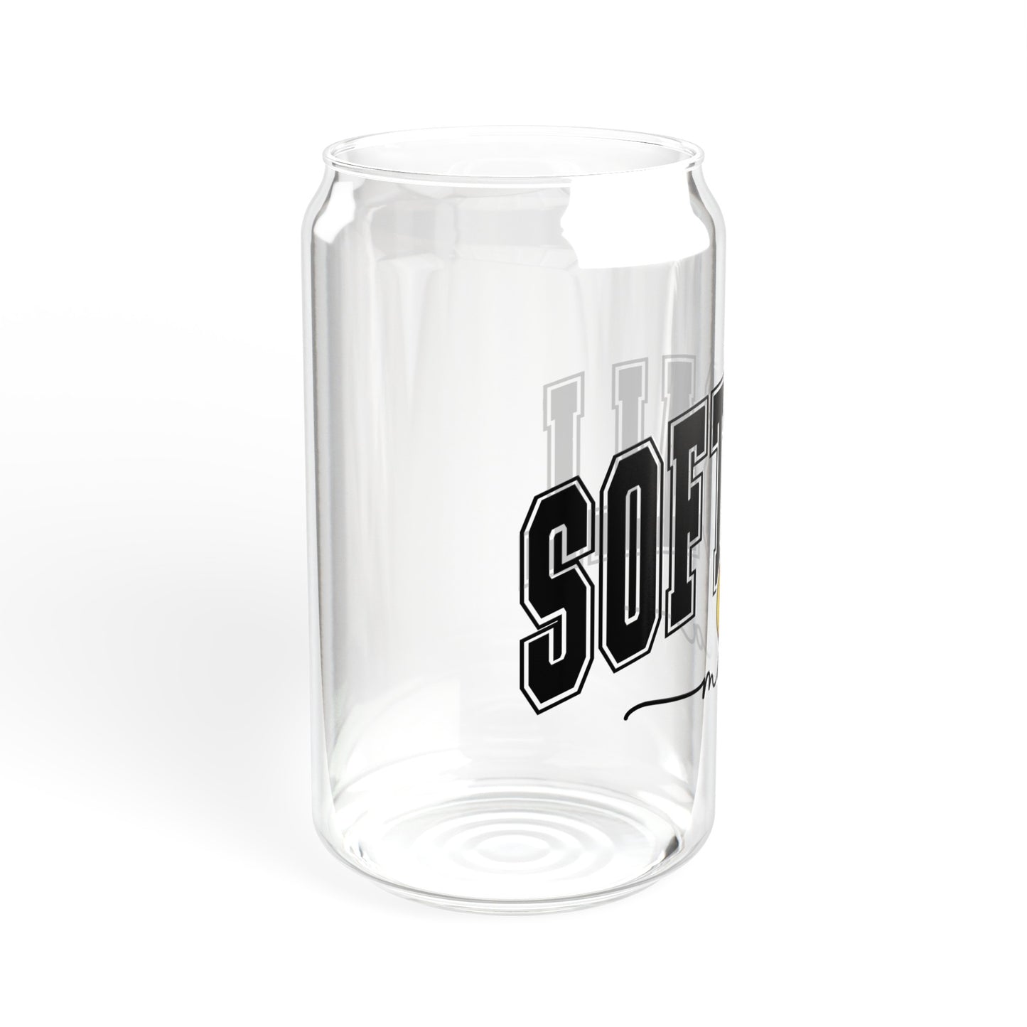 Softball Mama - Sipper Glass, 16oz