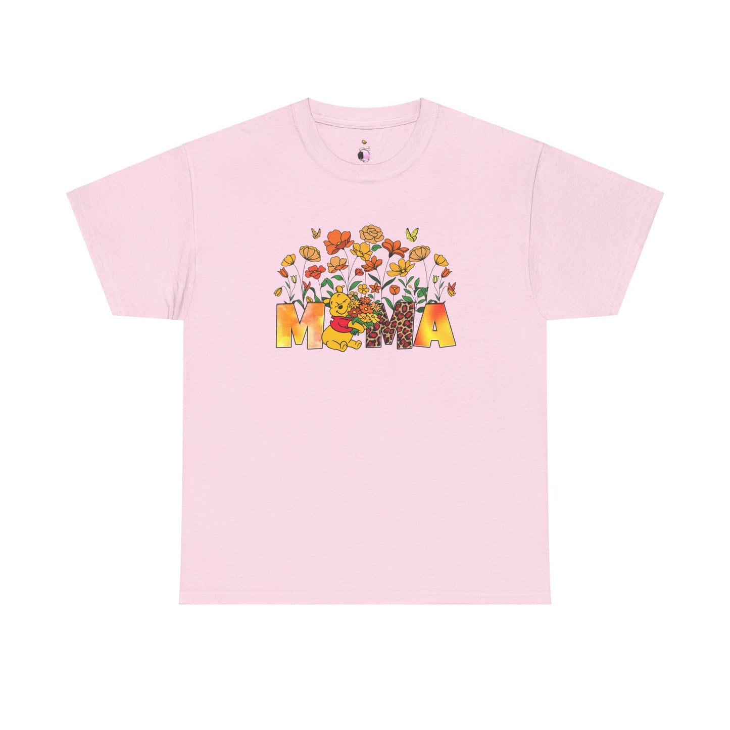 Pooh Floral Mama - Unisex Heavy Cotton Tee