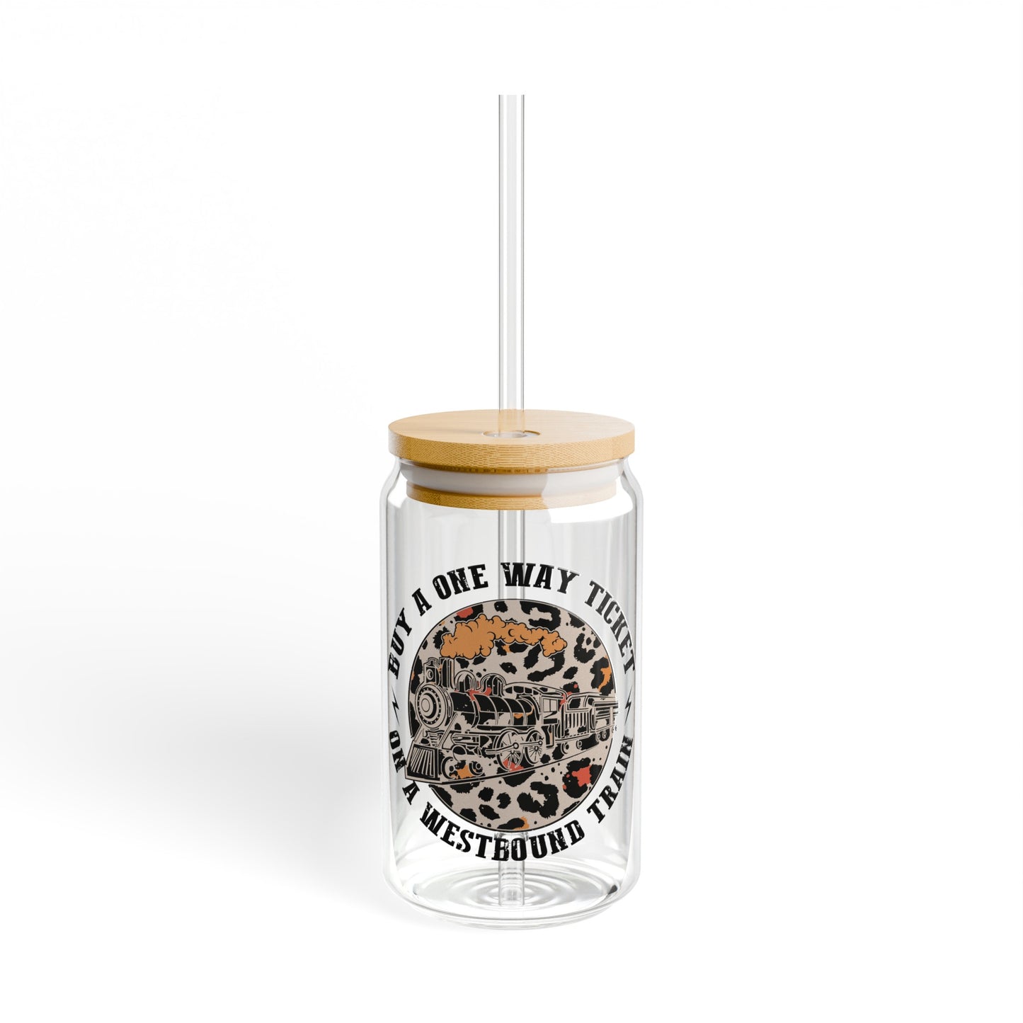 One Way Ticket - Sipper Glass, 16oz