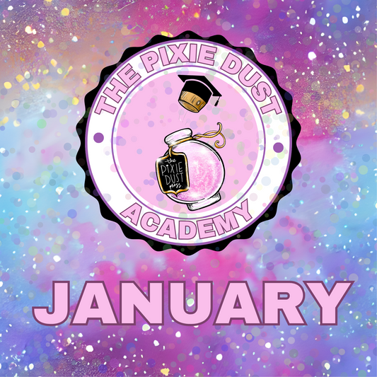 January: 16oz Glass Libbeys - Pixie Dust Academy: Monthly Mastery Series