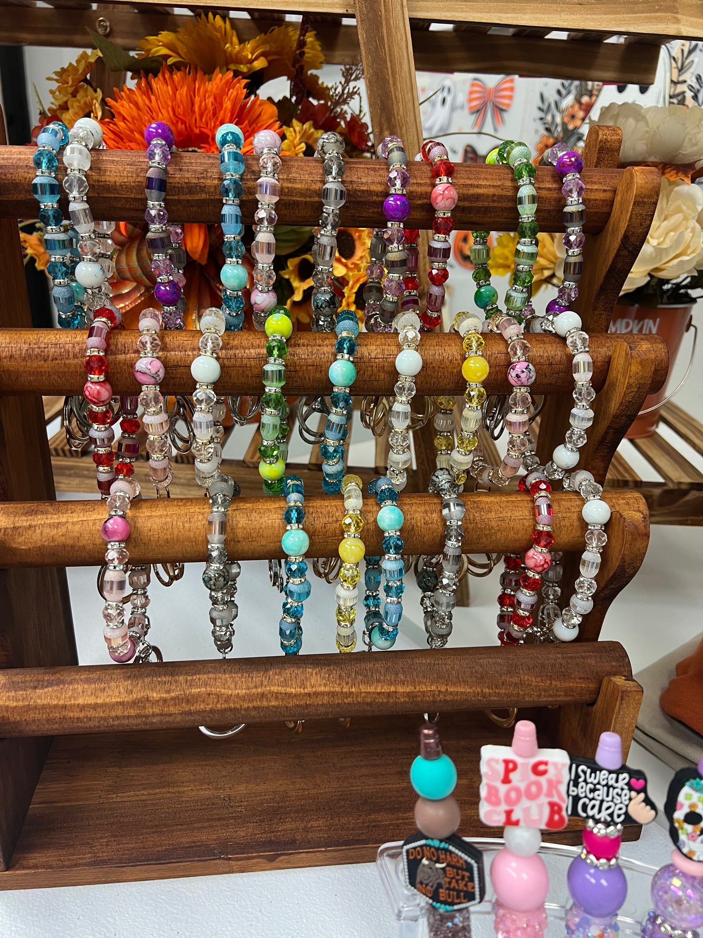 Beaded Keychain Bracelet