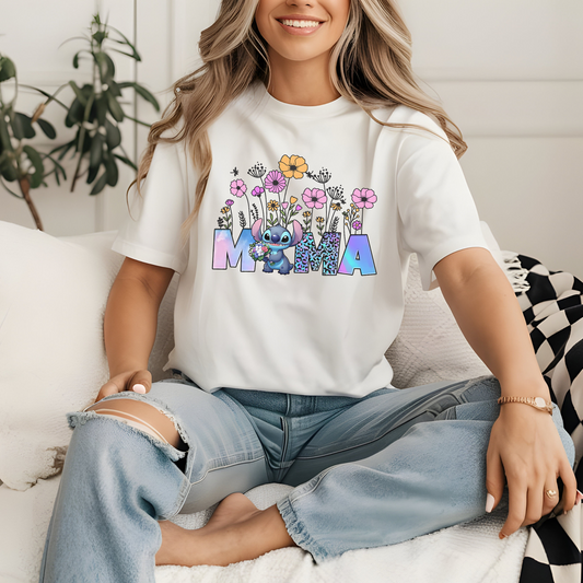 Alien Floral Mama  - Unisex Heavy Cotton Tee