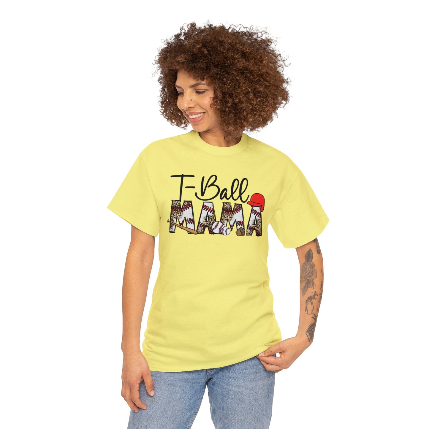 T-Ball Mama  - Unisex Heavy Cotton Tee