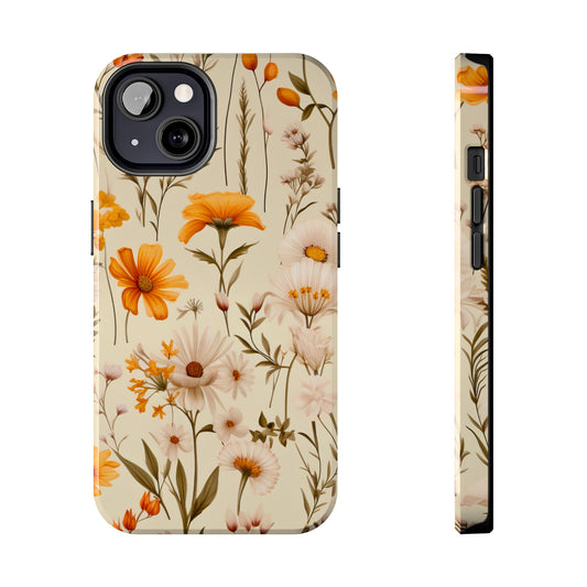 Yellow Floral - Tough Phone Cases