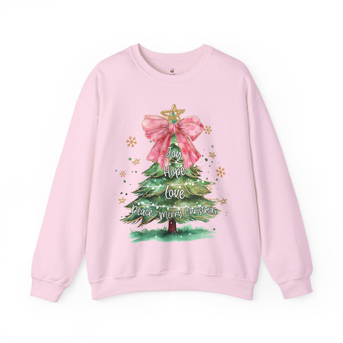 Joy Hope Tree Christmas Sweatshirt