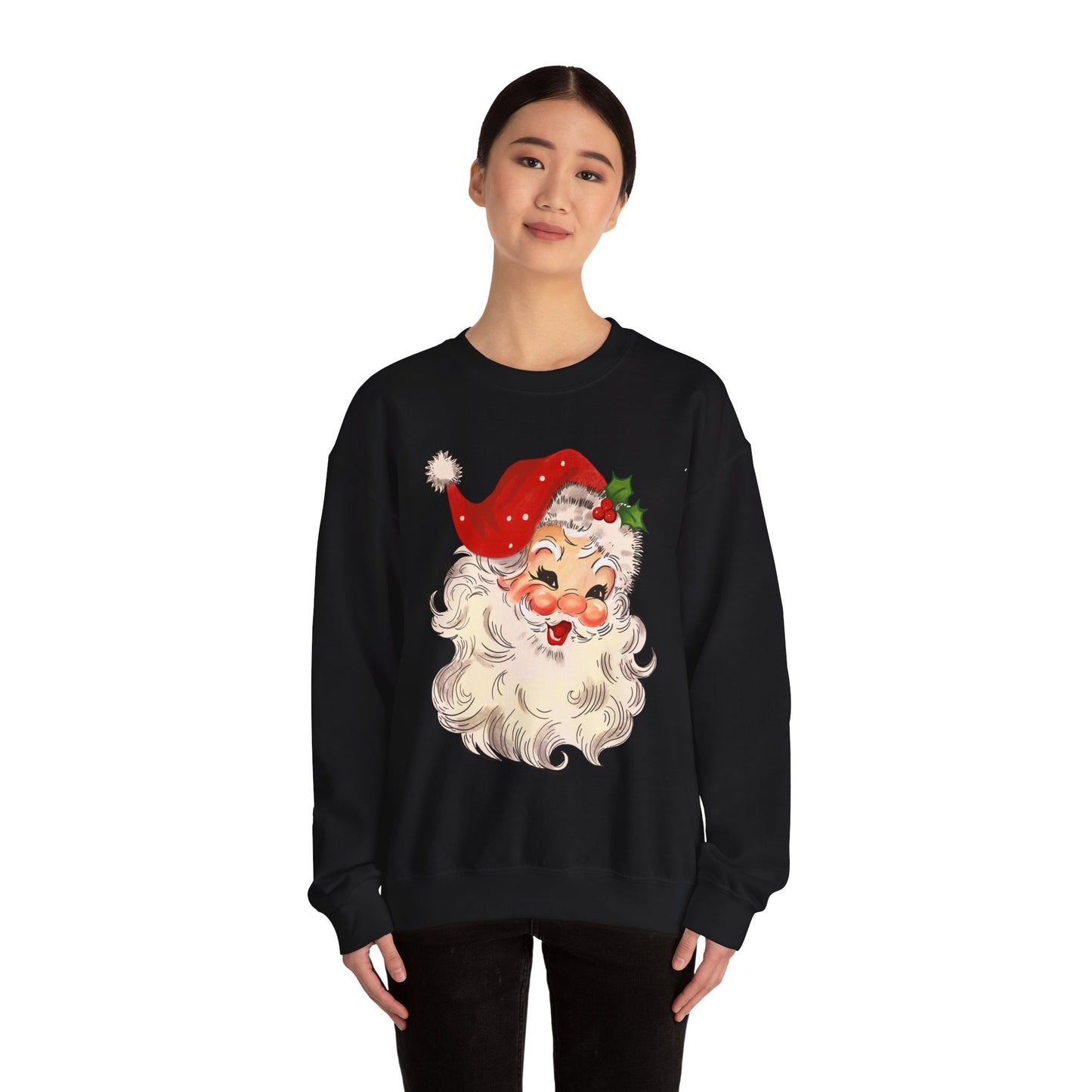 Blushing Santa Christmas Sweatshirt