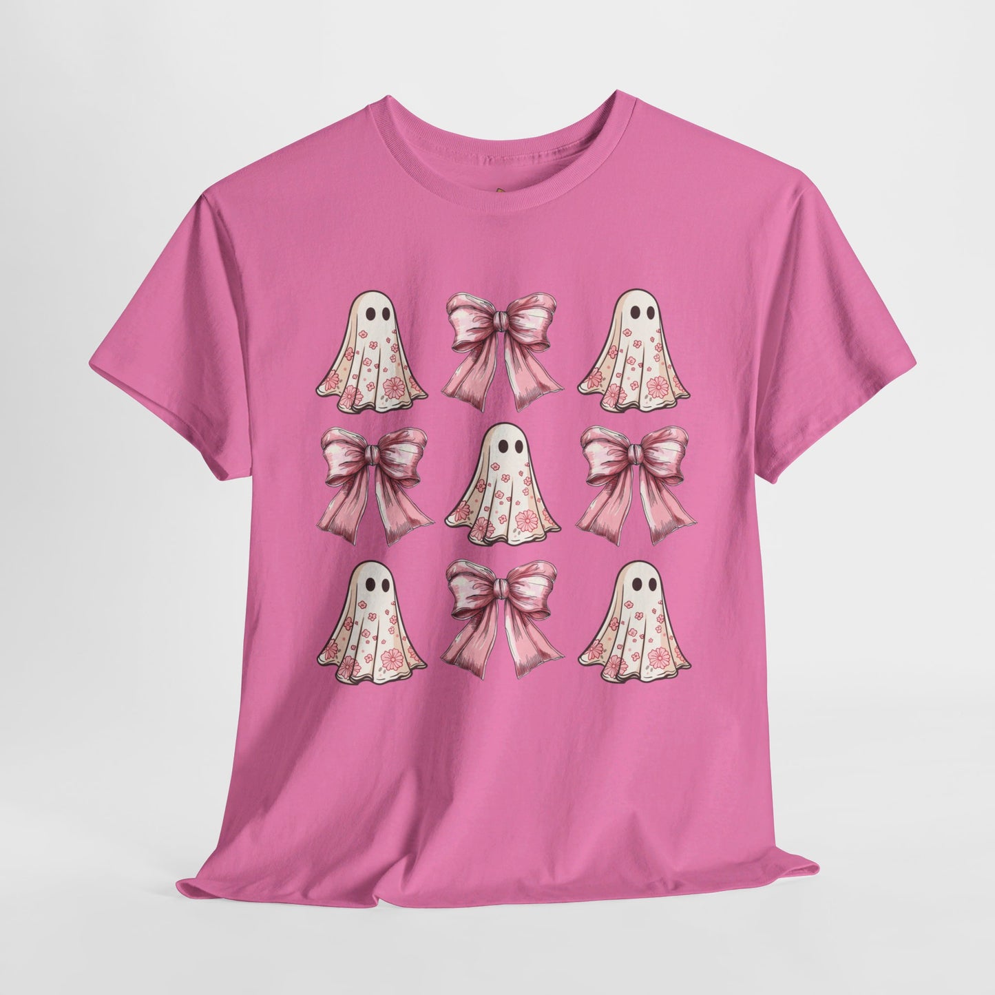 Floral Pink Ghosts  - Unisex Heavy Cotton Tee