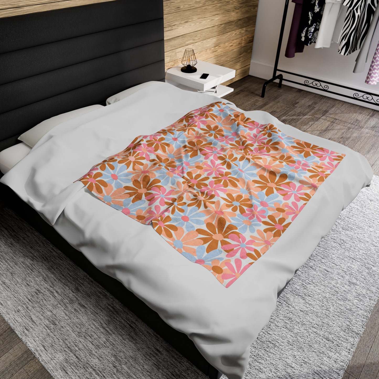 Hippie Floral -  Plush Blanket