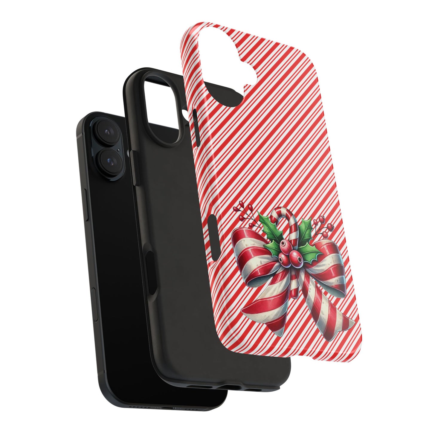 Candy Cane Bow - Christmas  -  Tough Phone Cases