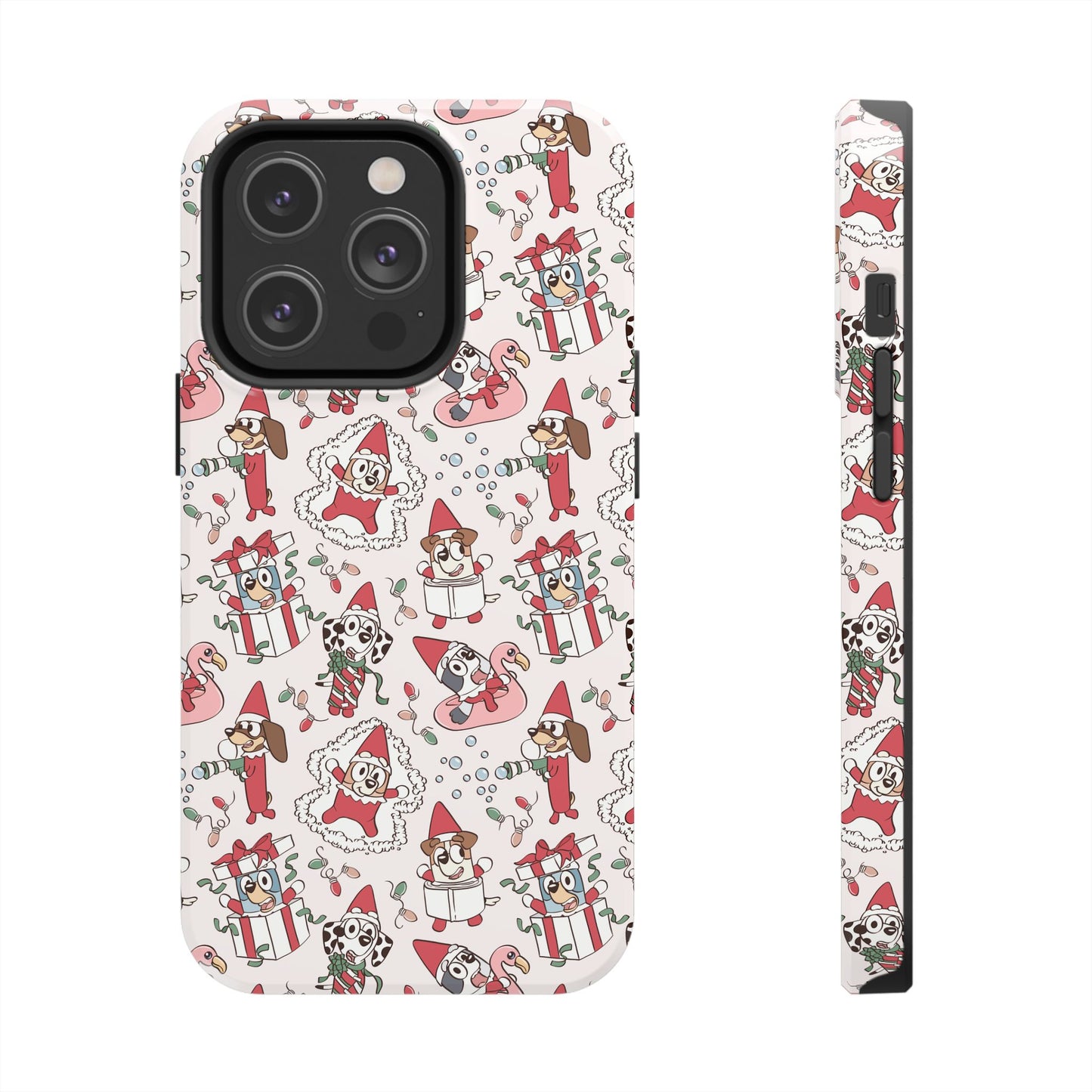 Christmas Blue Pup and Friends -  Tough Phone Cases