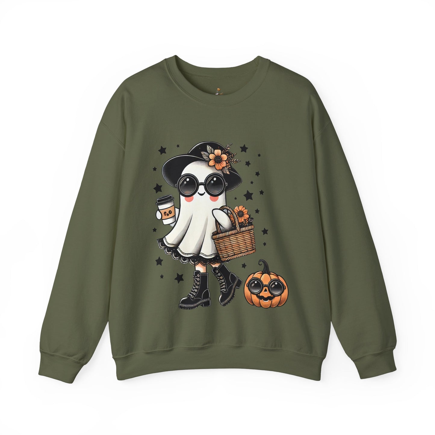 Boo-Jee Girly Ghost - Halloween Sweatshirt