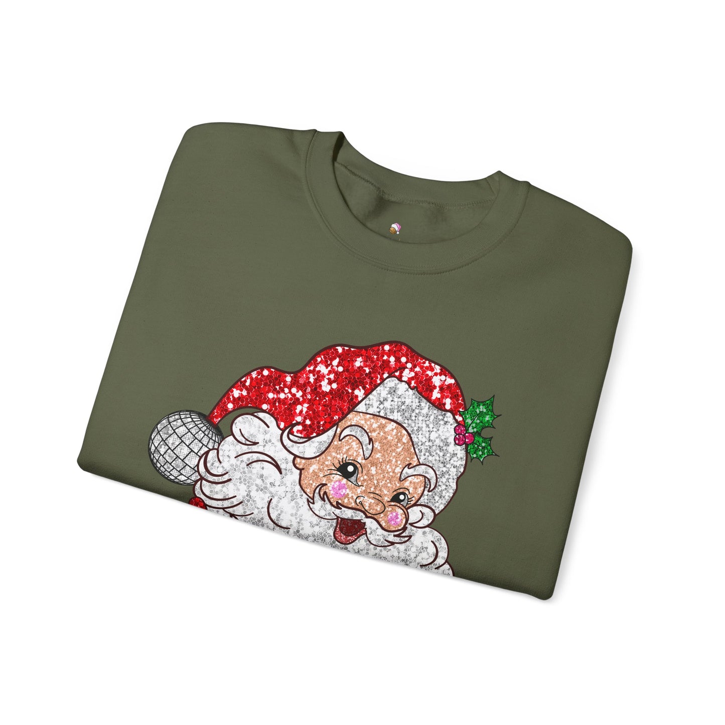 Sparkle Santa Christmas Sweatshirt