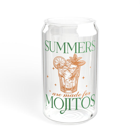 Summers Are For Mojitos  - Sipper Glass, 16oz