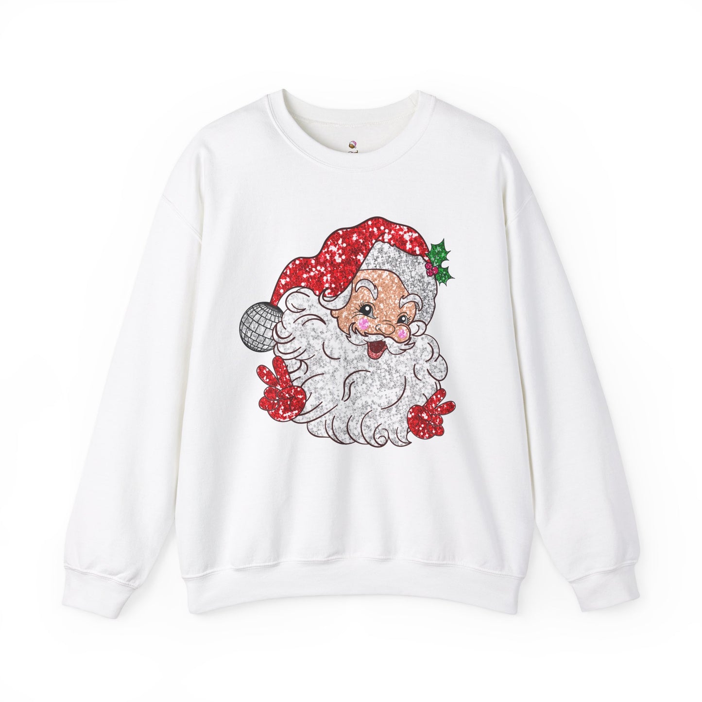 Sparkle Santa Christmas Sweatshirt