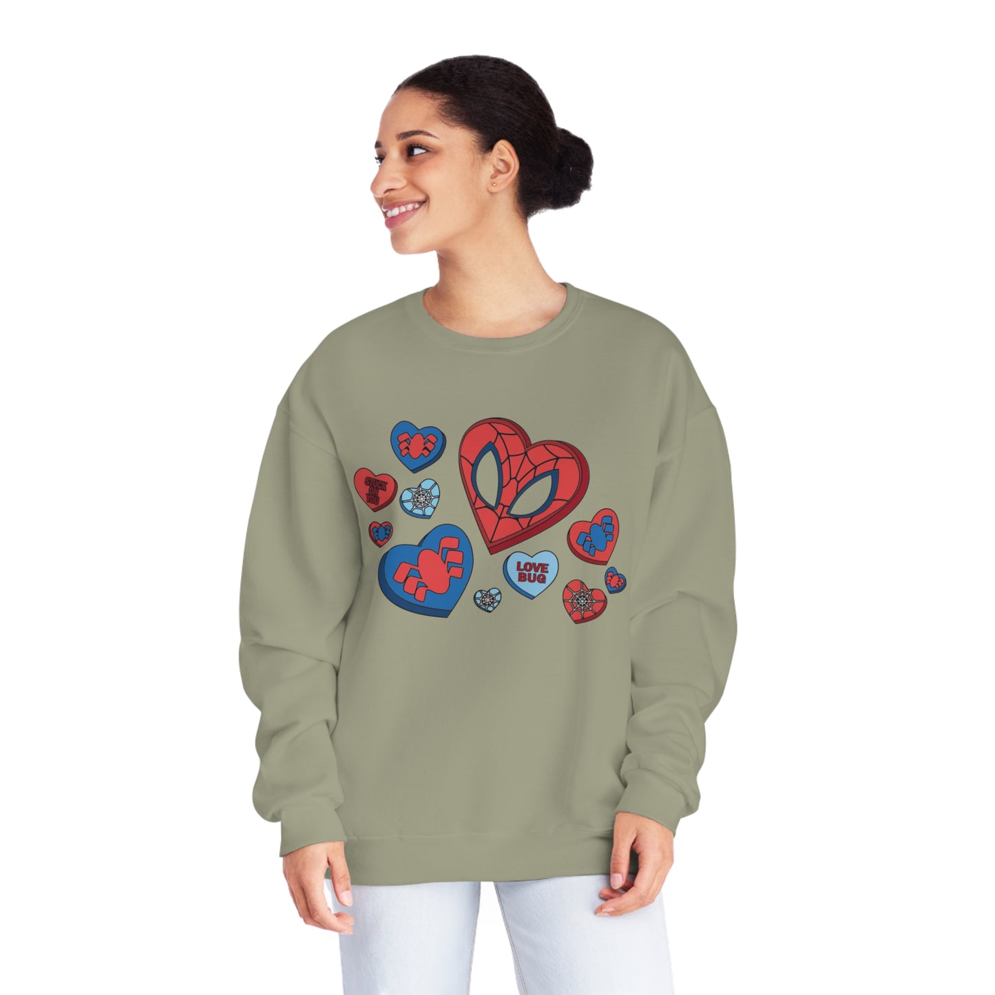 Spidey Hearts - Unisex NuBlend® Crewneck Sweatshirt