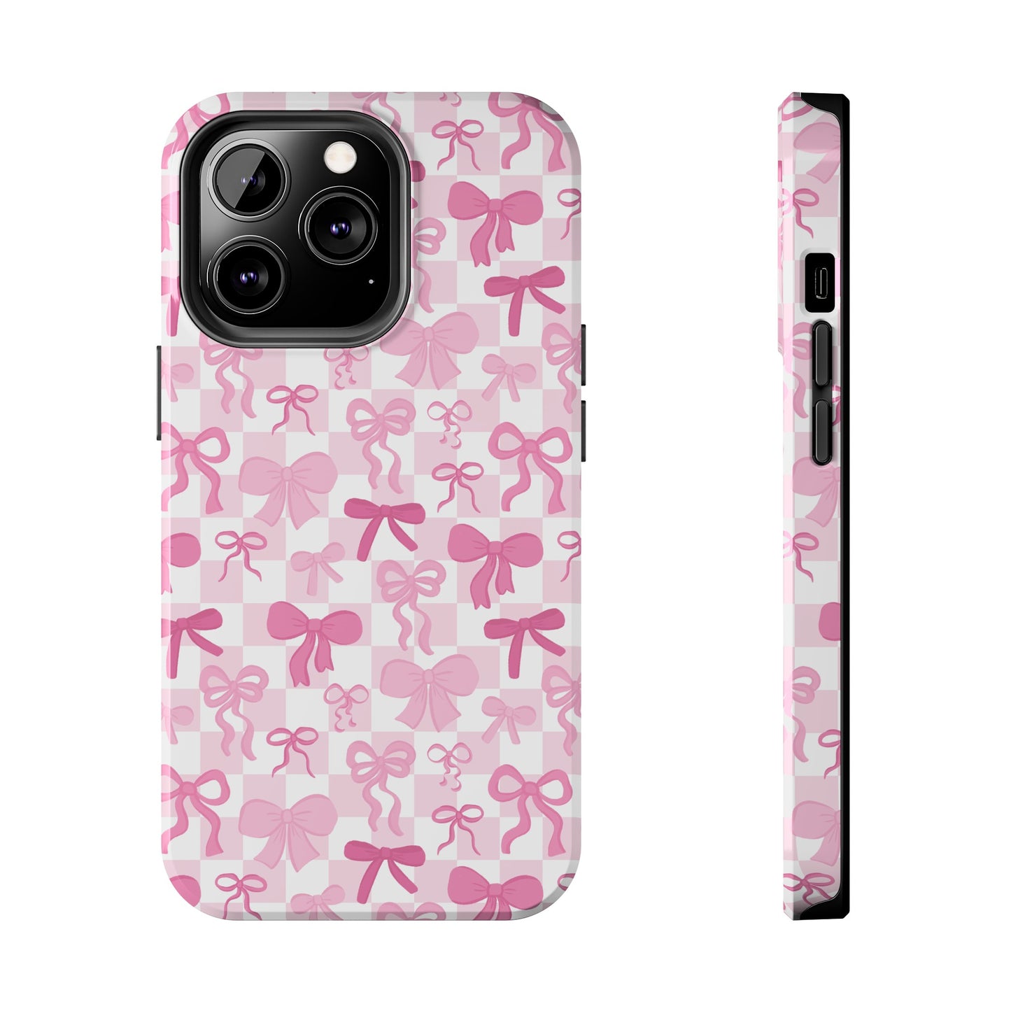 Coquette Pink Bow Girly - Tough Phone Cases