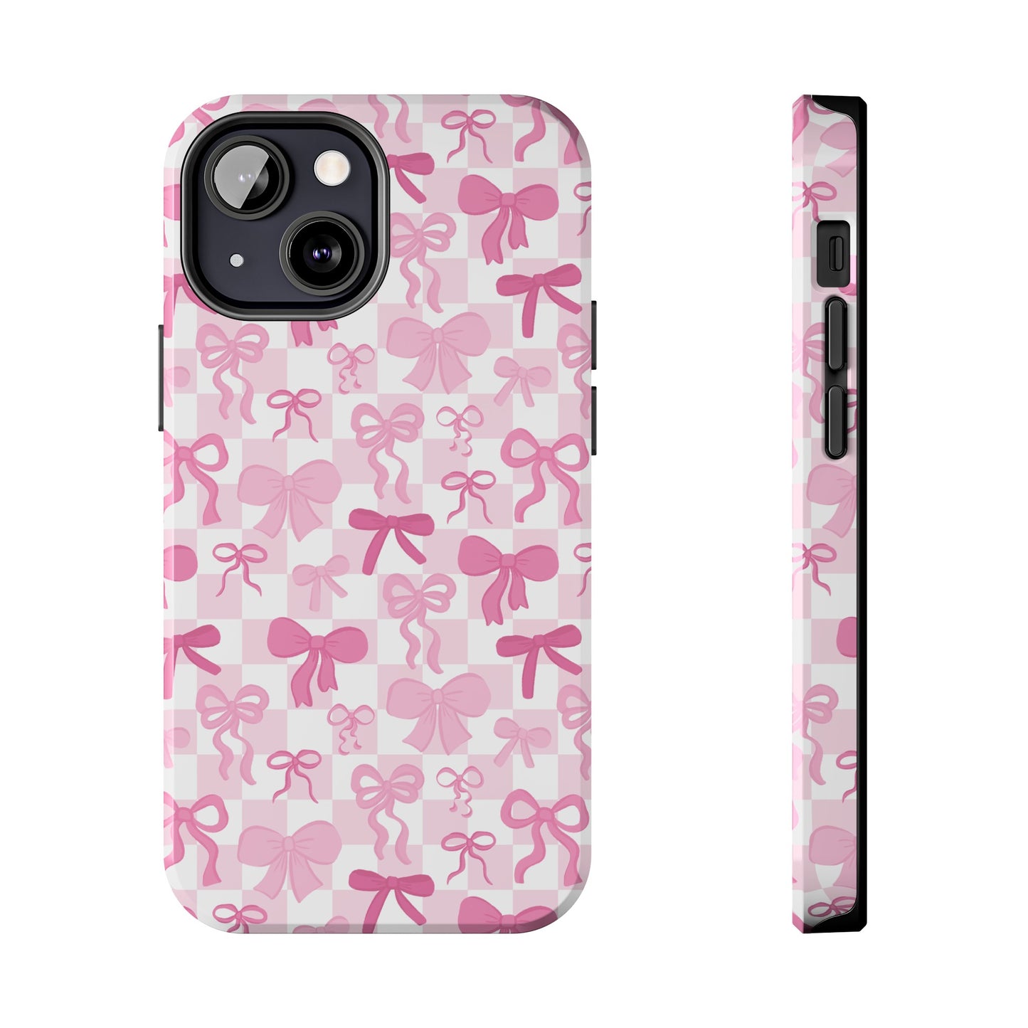 Coquette Pink Bow Girly - Tough Phone Cases