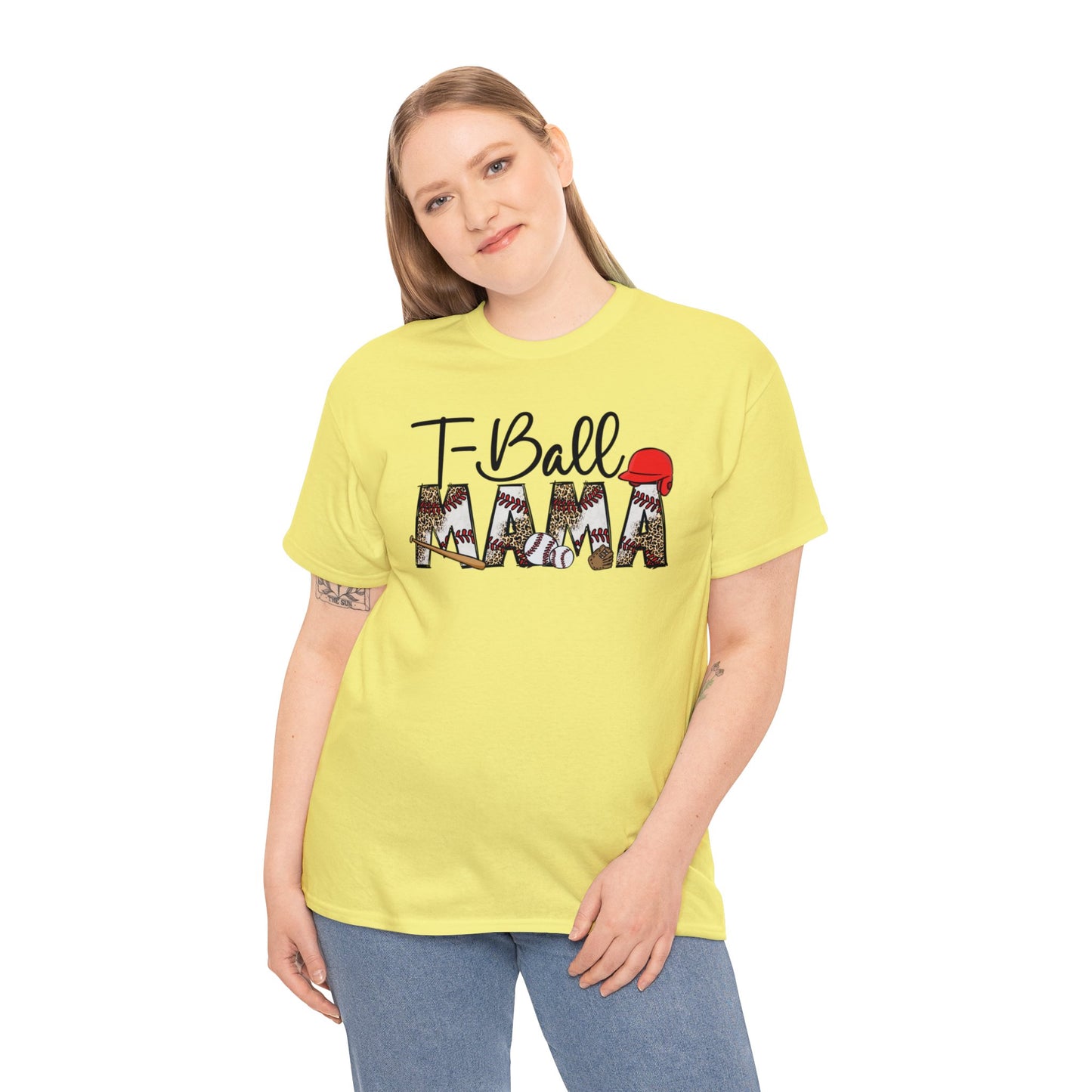 T-Ball Mama  - Unisex Heavy Cotton Tee