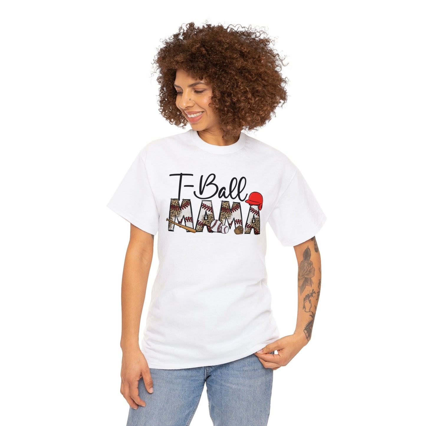 T-Ball Mama  - Unisex Heavy Cotton Tee