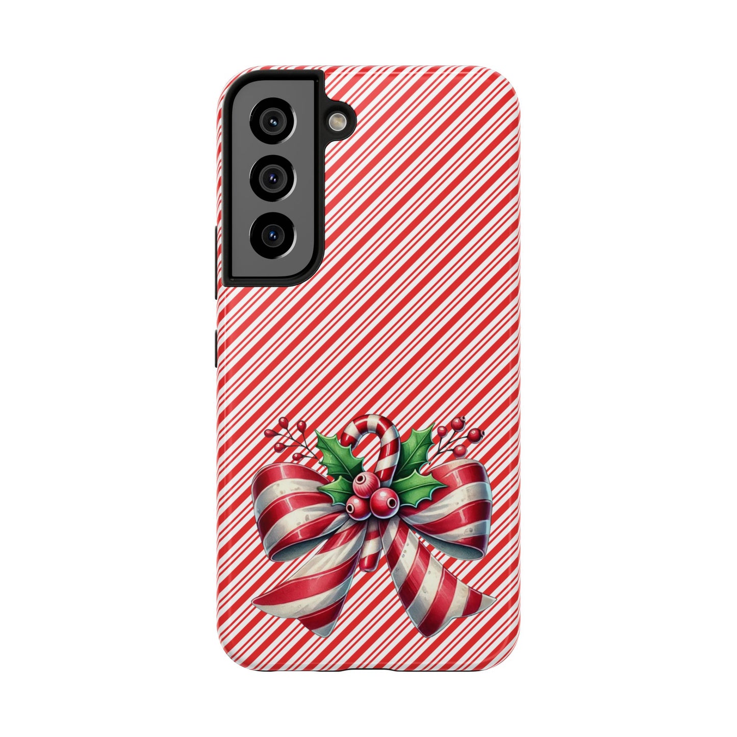 Candy Cane Bow - Christmas  -  Tough Phone Cases