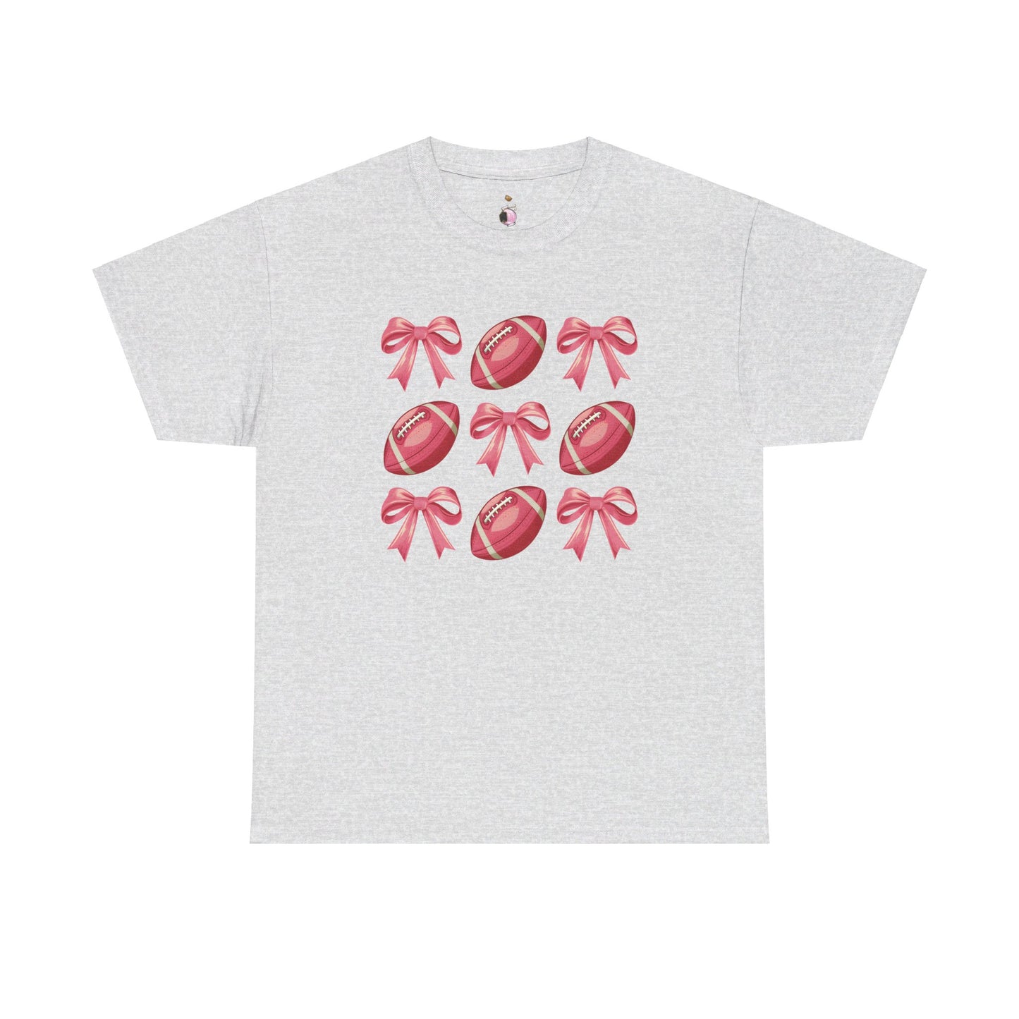 Pink Footballs and Bows Coquette Shirt