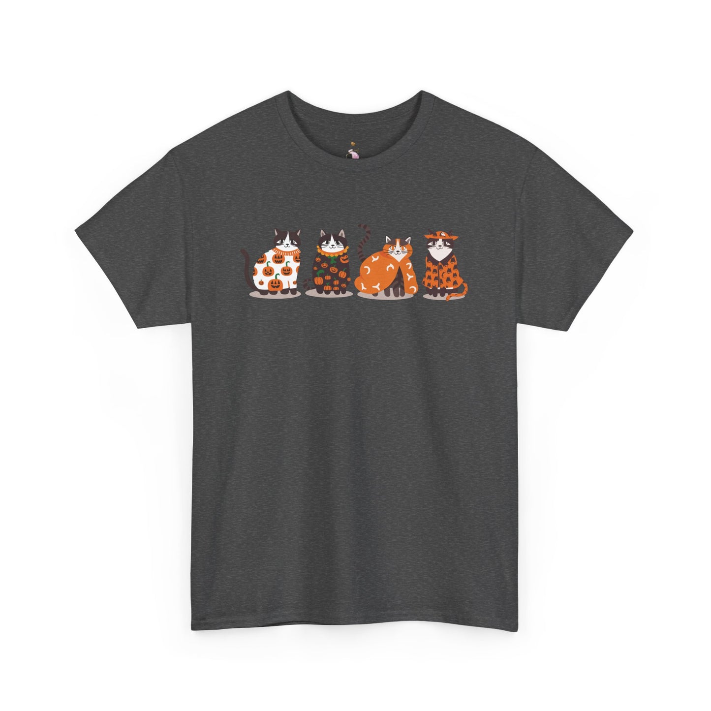 Halloween Kitties - Unisex Heavy Cotton Tee