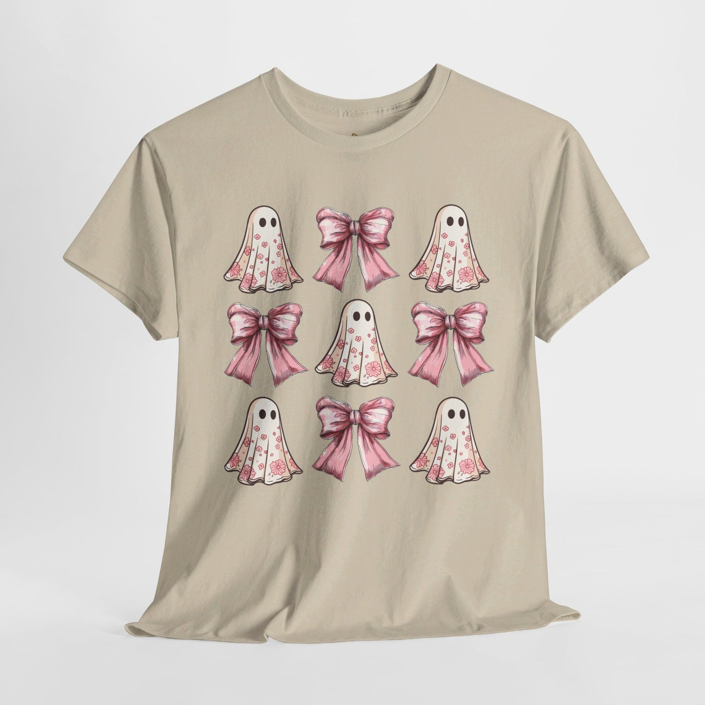 Floral Pink Ghosts  - Unisex Heavy Cotton Tee