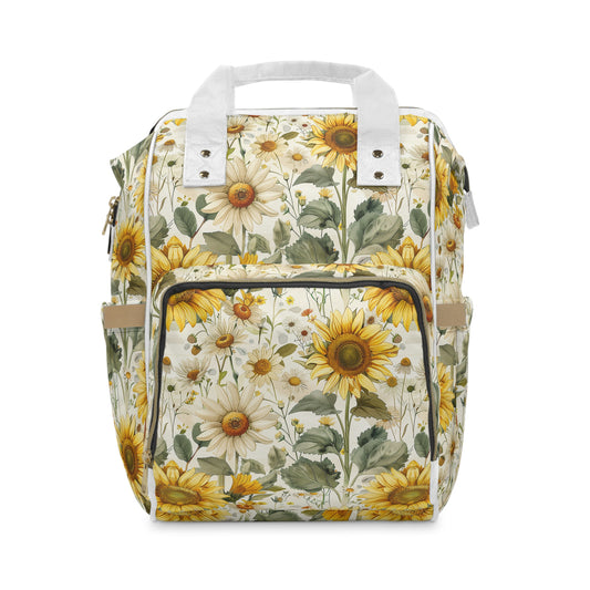 Sunflowers and Daisies -  Diaper Backpack