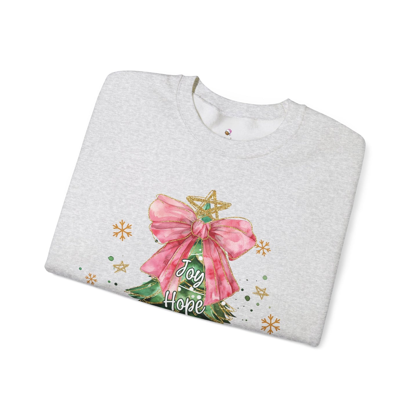 Joy Hope Tree Christmas Sweatshirt