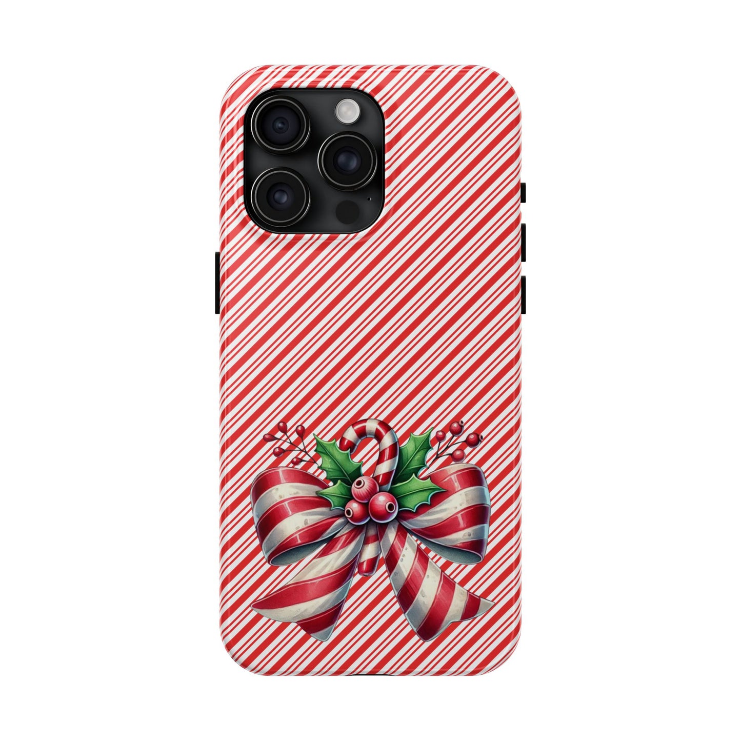 Candy Cane Bow - Christmas  -  Tough Phone Cases