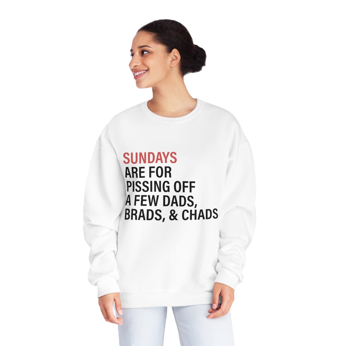 Sundays - Dads, Brads & Chads  - Unisex NuBlend® Crewneck Sweatshirt