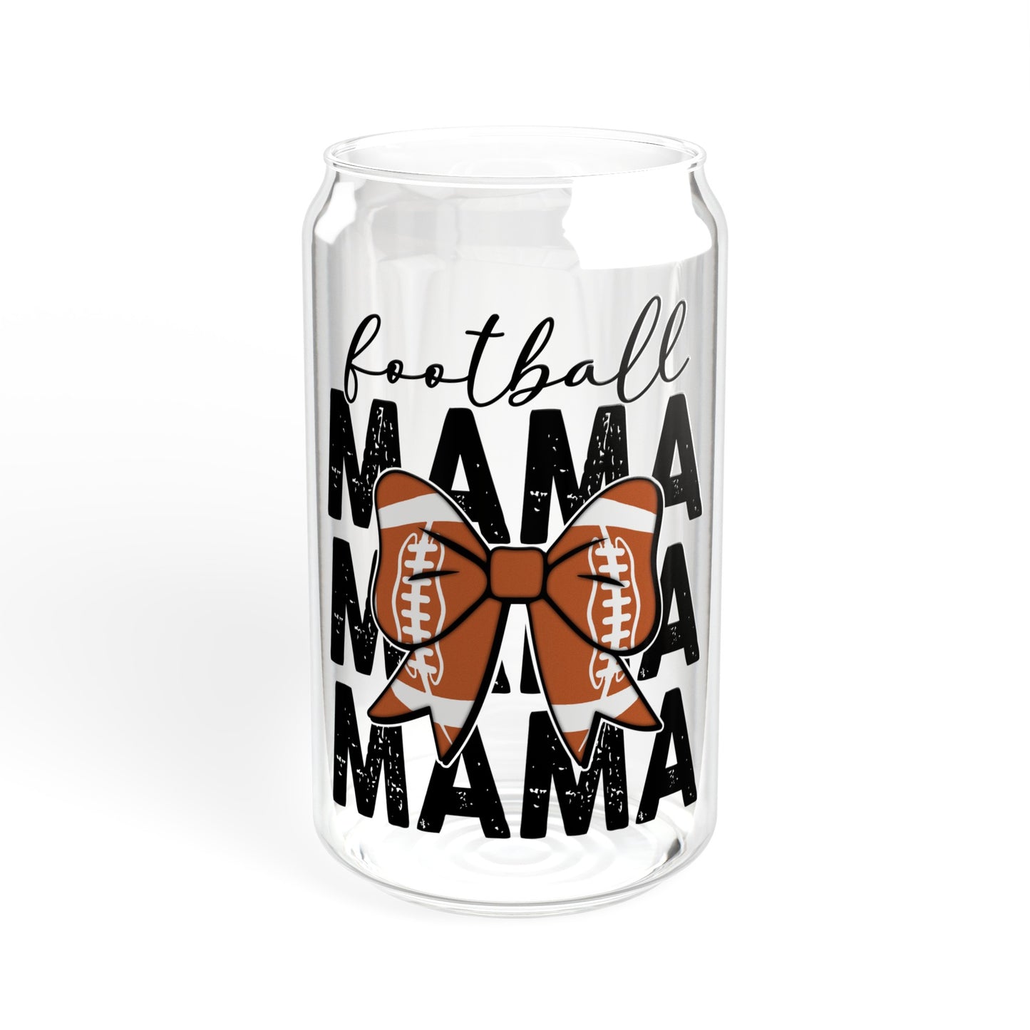 Football Mama - Sipper Glass, 16oz