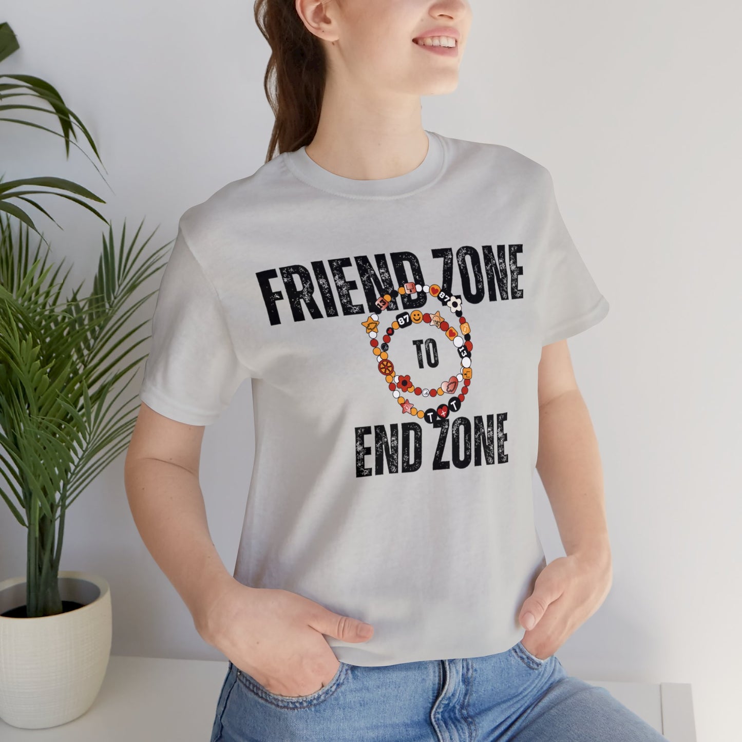 Friend Zone To The End Zone - Unisex Jersey Short Sleeve Tee