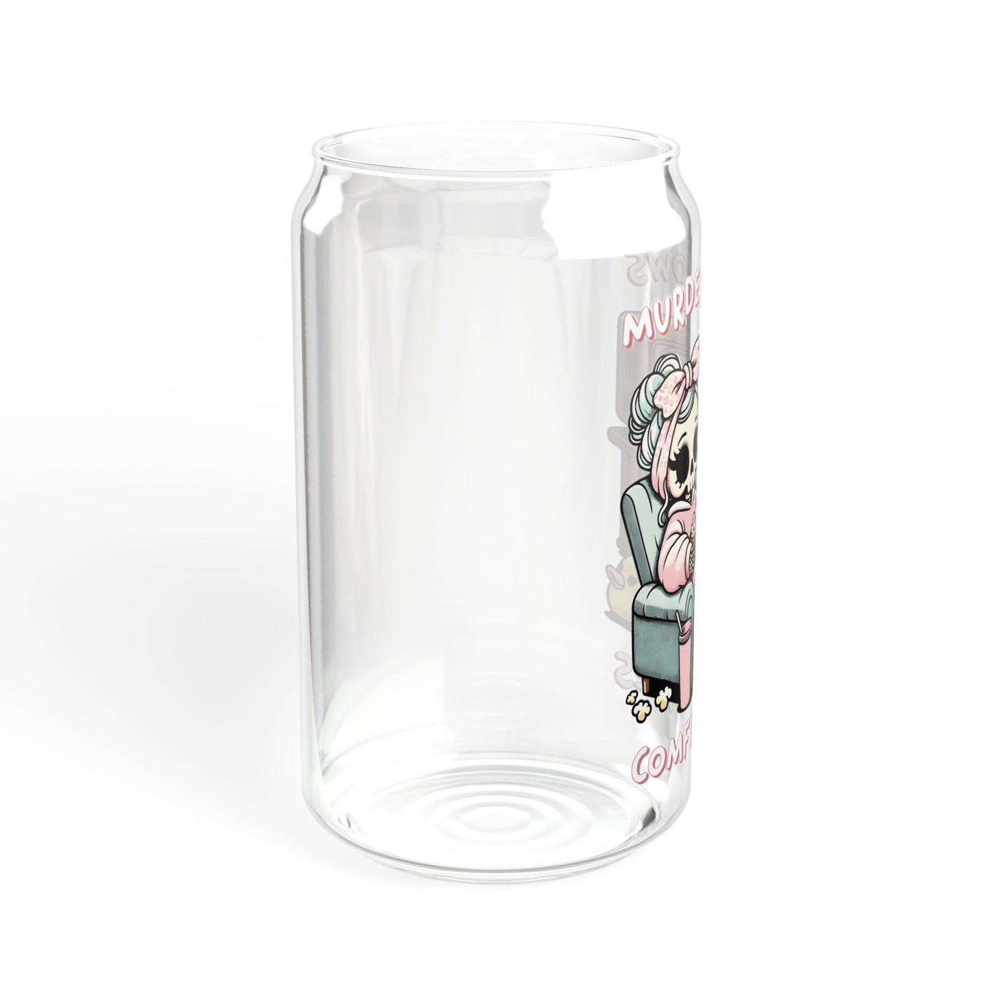 Murder Shows And Comfy Clothes - Sipper Glass, 16oz