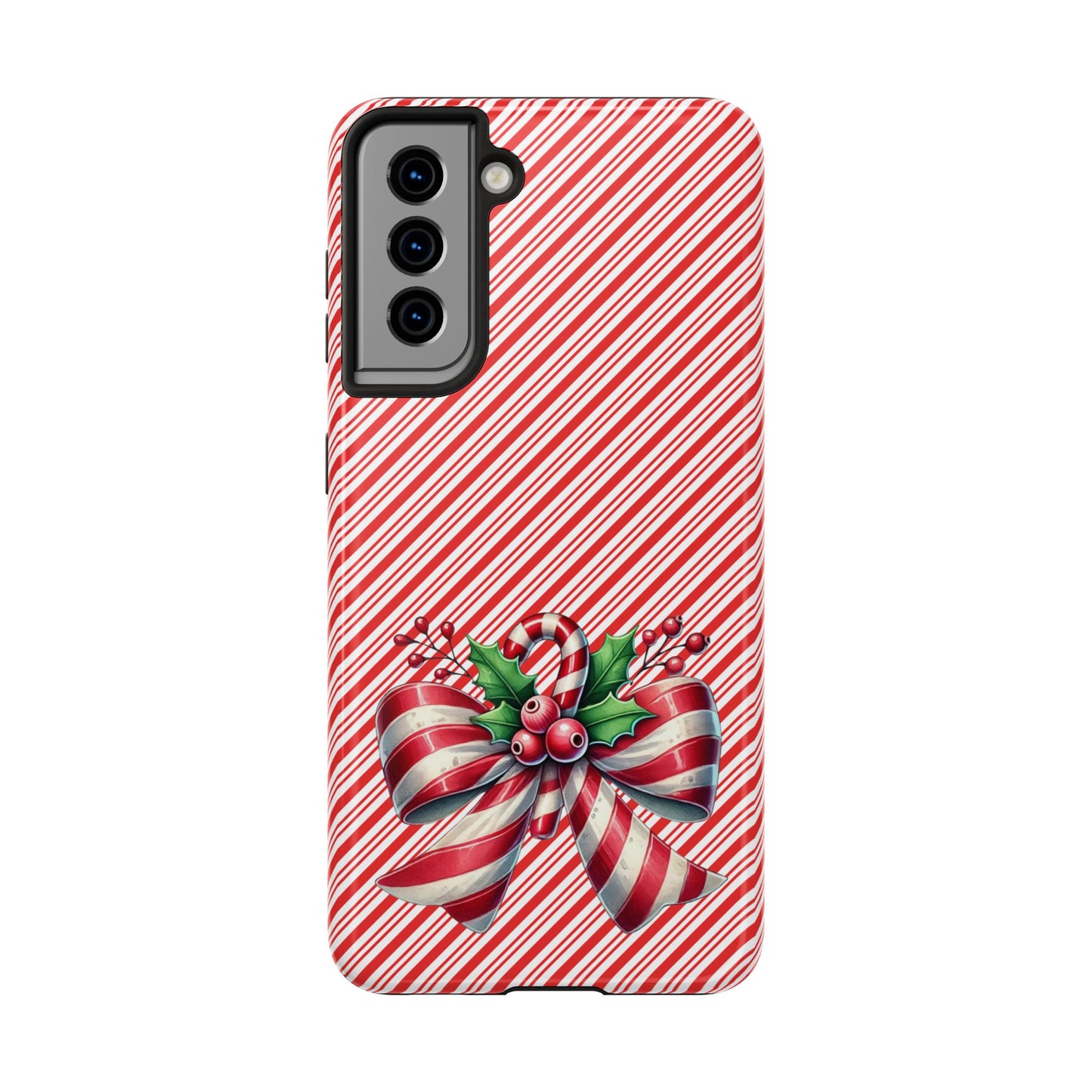 Candy Cane Bow - Christmas  -  Tough Phone Cases