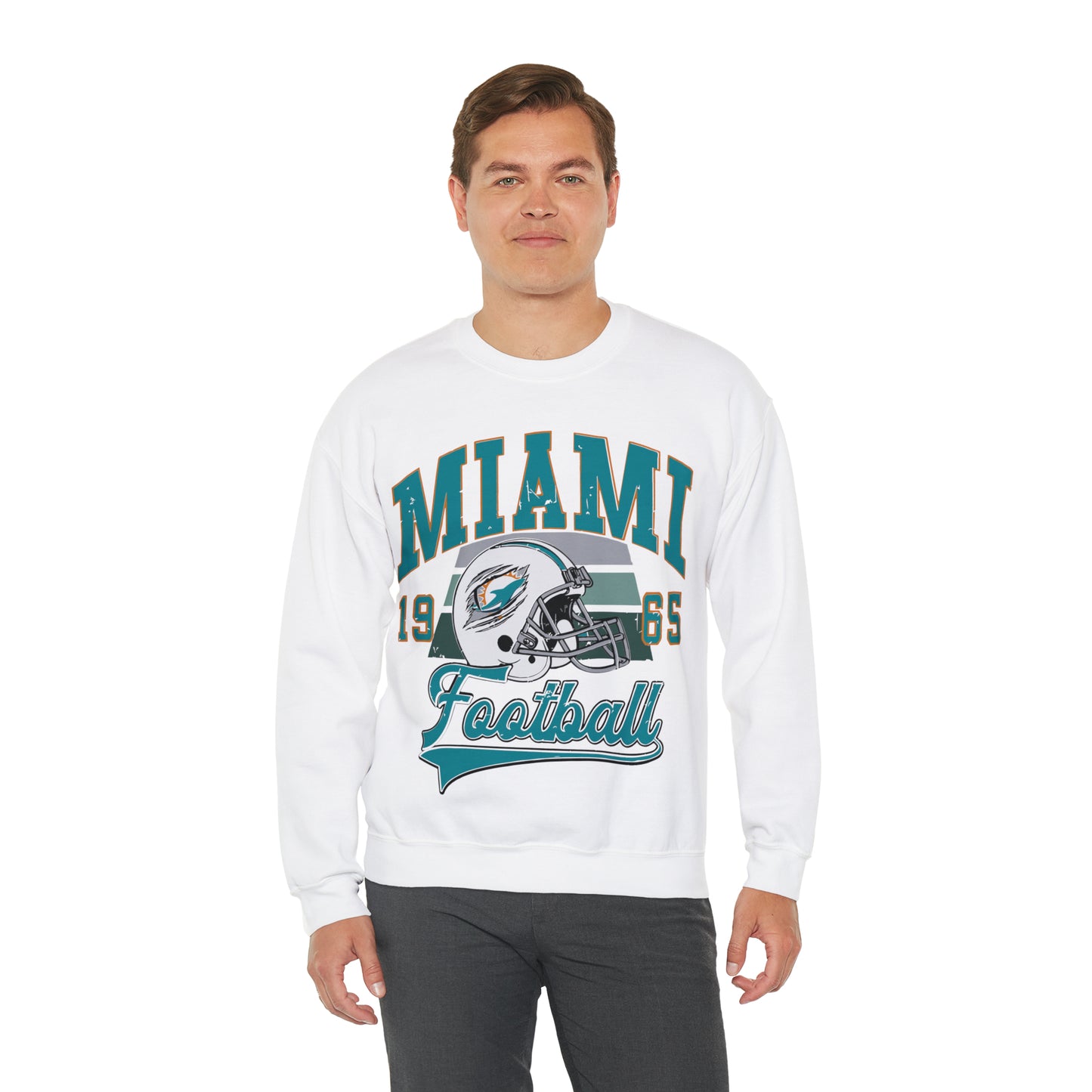 Miami Football  - Unisex Heavy Blend™ Crewneck Sweatshirt