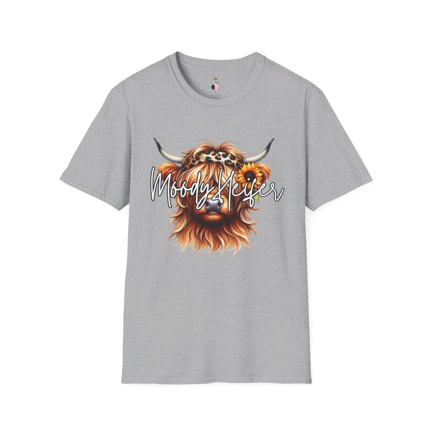 Moody Heifer - Unisex Softstyle T-Shirt