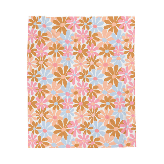 Hippie Floral -  Plush Blanket