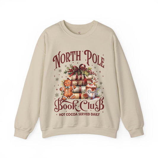 North Pole Book Club Christmas Sweatshirt