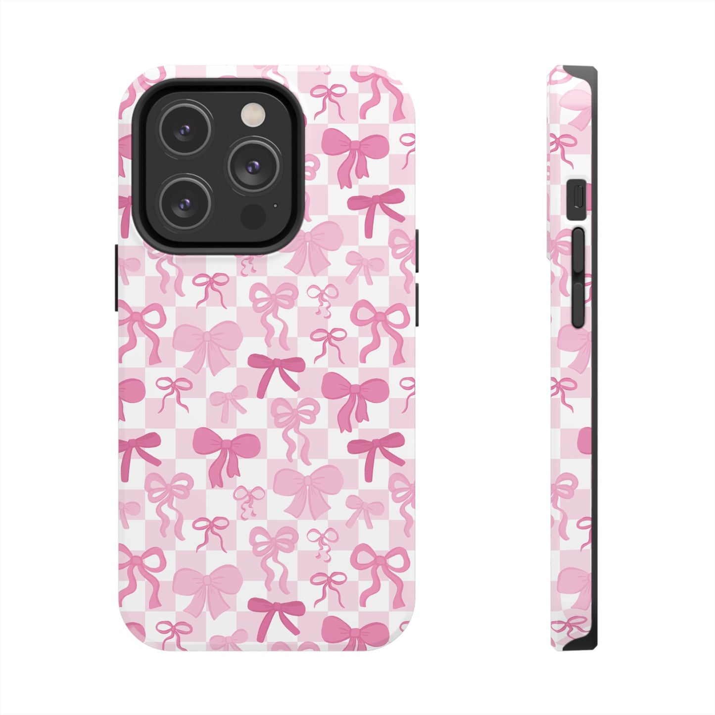 Coquette Pink Bow Girly - Tough Phone Cases