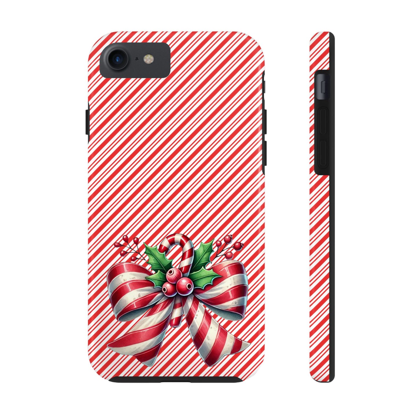 Candy Cane Bow - Christmas  -  Tough Phone Cases